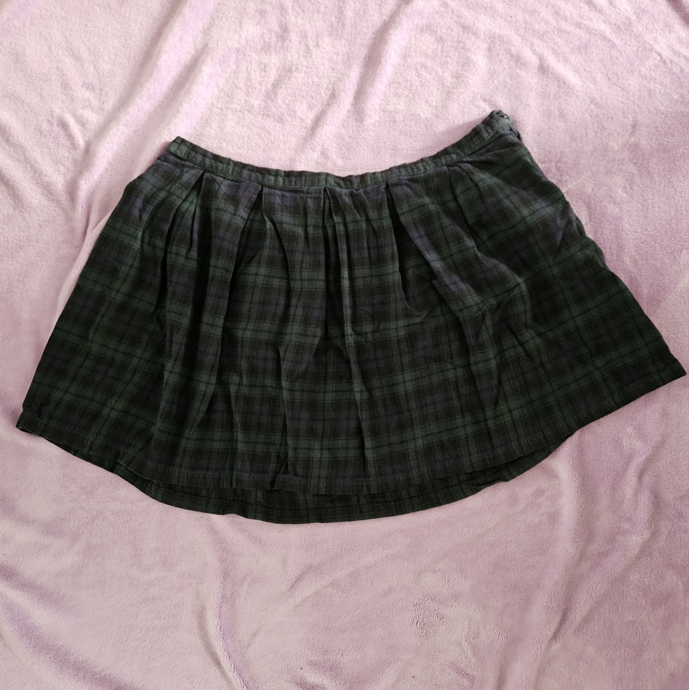 dELiA*s Blue and Green Skater Mini Skirt